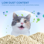 【PoPoLitter】Tofu Litter for Automatic Cleaning Litter Boxes, 4 Pack of 3.8 lbs, 15.2lbs total-Suitable for Multi-Cat, Highly Absorb Kitty Litter, Easy Clumping Cat Litter for Self Cleaning Cat Litter Box