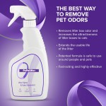  【PoPoLitter】Litter Odor Eliminator - Permanently Eliminate Litter Odors with Best Patented Molecular Technology - Pet Safe & Works on all types of litter, 16oz (Over 400 Sprays)