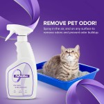  【PoPoLitter】Litter Odor Eliminator - Permanently Eliminate Litter Odors with Best Patented Molecular Technology - Pet Safe & Works on all types of litter, 16oz (Over 400 Sprays)