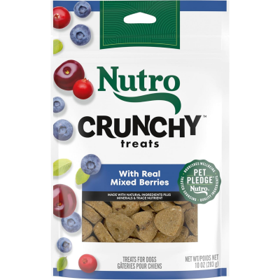 Crunchy Dog Treats with Real Mixed Berries, 10 oz. Bag – Natural, Tasty, and Healthy Snack for Dogs